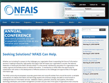 Tablet Screenshot of nfais.org